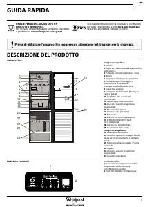 Manuale Whirlpool BSNF 8152 OX Frigorifero-congelatore