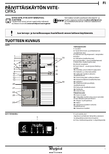 Käyttöohje Whirlpool BSNF 8152 OX Jääkaappipakastin