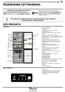 Instrukcja Whirlpool BSNF 8152 OX Lodówko-zamrażarka