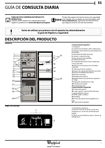 Manual de uso Whirlpool BSNF 8152 OX Frigorífico combinado