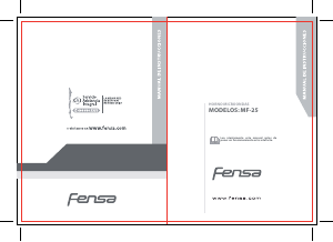 Manual de uso Fensa MF 25 Microondas