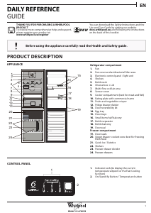 Manual Whirlpool BSNF 8152 W Fridge-Freezer