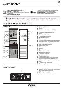 Manuale Whirlpool BSNF 8152 W Frigorifero-congelatore