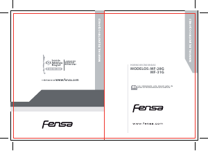 Manual de uso Fensa MF 28 Microondas