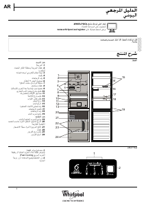 كتيب ويرلبول BSNF 8152 W فريزر ثلاجة