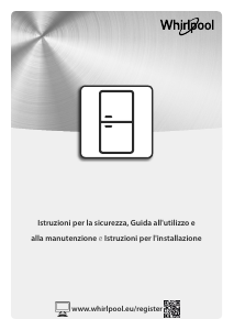 Manuale Whirlpool BSNF 8432 IX Frigorifero-congelatore