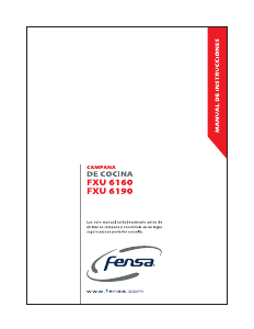 Manual de uso Fensa FXU 6160 Campana extractora