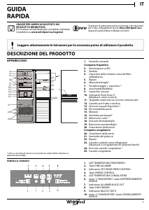 Manuale Whirlpool BSNF 8552 IX Frigorifero-congelatore