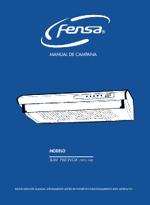 Manual de uso Fensa SLIM F60 Campana extractora