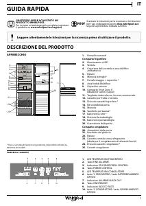 Manuale Whirlpool BSNF 8552 OX Frigorifero-congelatore