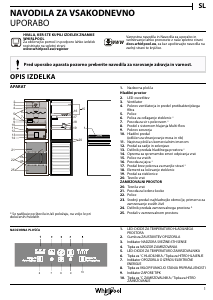 Priročnik Whirlpool BSNF 8553 OX Hladilnik in zamrzovalnik