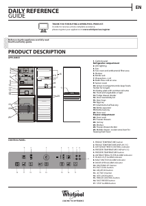 Manual Whirlpool BSNF 8763 OX Fridge-Freezer