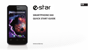 Manuál eStar X40 Mobilní telefon