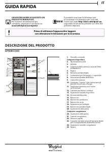 Manuale Whirlpool BSNF 8892 IX Frigorifero-congelatore