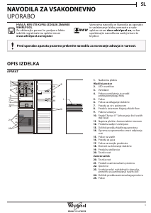 Priročnik Whirlpool BSNF 8993 PB Hladilnik in zamrzovalnik