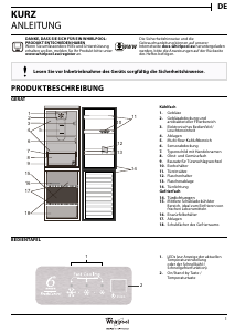 Bedienungsanleitung Whirlpool BSNF 9101 OX Kühl-gefrierkombination