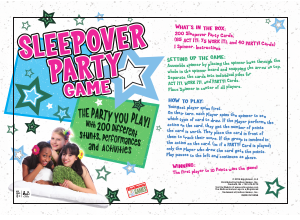 Manual Endless Games The sleepover party game