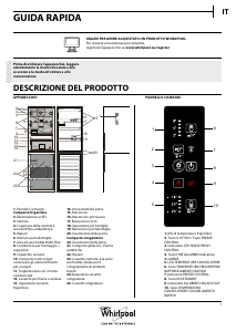 Manuale Whirlpool BSNF 9582 OX Frigorifero-congelatore