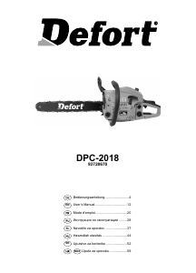 Mode d’emploi Defort DPC-2018 Tronçonneuse