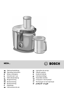 Instrukcja Bosch MES4010 Sokowirówka