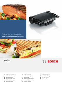 Bruksanvisning Bosch TFB4431V Kontaktgrill