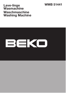 Manual BEKO WMB 51441 Washing Machine