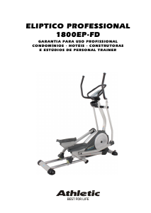 Manual Athletic Professional 1800EP-FD Bicicleta elíptica