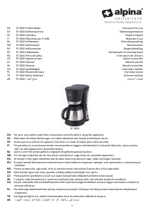 Bedienungsanleitung Alpina SF-2820 Kaffeemaschine