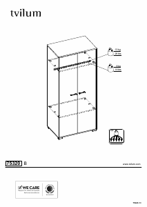 Manual Tvilum 75320 Garderobă