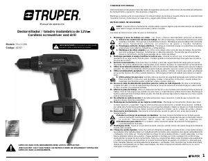 Manual de uso Truper TALI-120A Atornillador taladrador