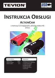 Instrukcja Tevion AC 5 Action cam