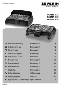 Manual de uso Severin PG 9320 Barbacoa