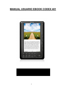 Manual de uso Prixton Codex 401 E-reader