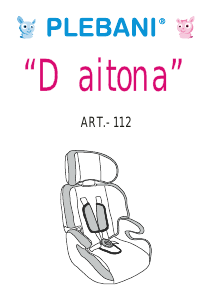 Manual Plebani Daitona Car Seat