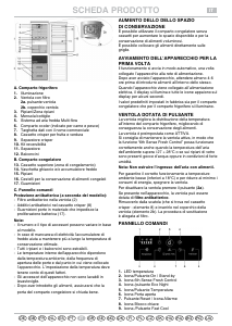 Manuale Whirlpool WBV3387 NFC IX Frigorifero-congelatore
