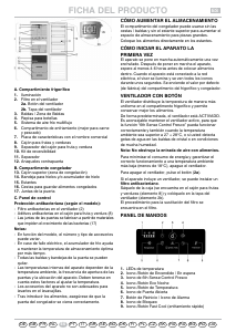 Manual de uso Whirlpool WBV3687 NFC IX Frigorífico combinado