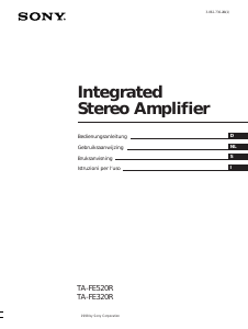 Manuale Sony TA-FE520R Amplificatore