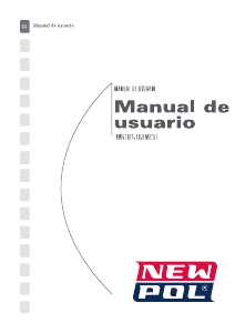 Manual de uso New Pol 10JEMET51 Lavadora