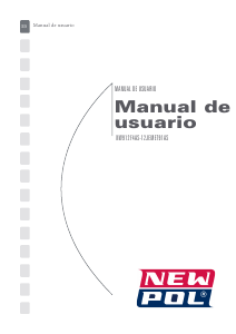 Manual de uso New Pol NW912F4AS Lavadora