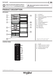 Manual de uso Whirlpool WT70E 831 X Frigorífico combinado