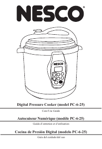 Manual Nesco PC6-25 Pressure Cooker