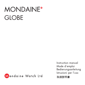 Handleiding Mondaine GGM.D036 Globe Klok