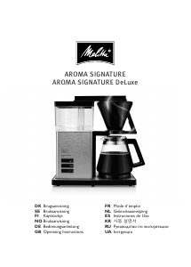 Manual Melitta AromaSignature Coffee Machine