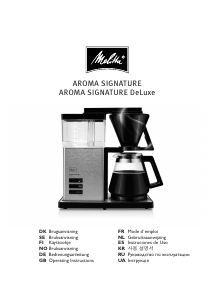 Bruksanvisning Melitta AromaSignature Deluxe Kaffemaskin