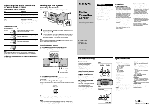 Handleiding Sony CFS-616S Stereoset