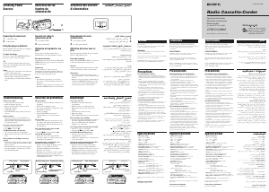 Manual de uso Sony CFM-D1JMK2 Grabador de cassette