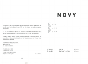 Mode d’emploi Novy D 6140/6 Hotte aspirante
