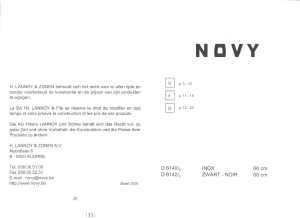 Handleiding Novy D 6142/6 Afzuigkap