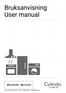 Manual Cylinda IBU 5210RF Oven