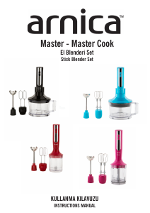 Kullanım kılavuzu Arnica GH21690 Master Cook El blenderi